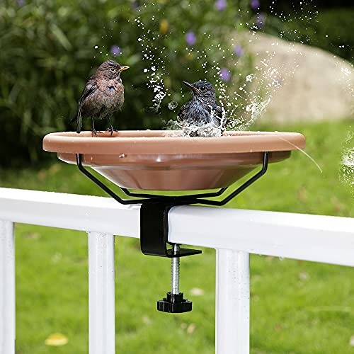 Hanizi Deck Mounted Bird Bath