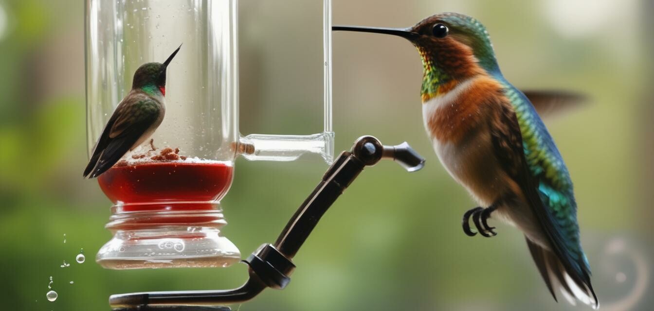 Cleaning Hummingbird Feeder Image