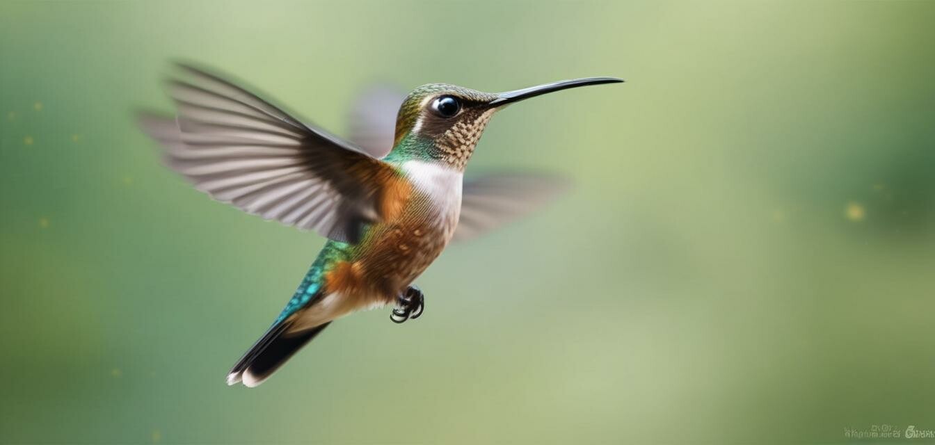 Hummingbird in Flight Image