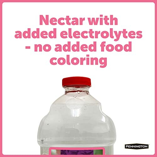 Nectar bottle labeled with added electrolytes and no food coloring.