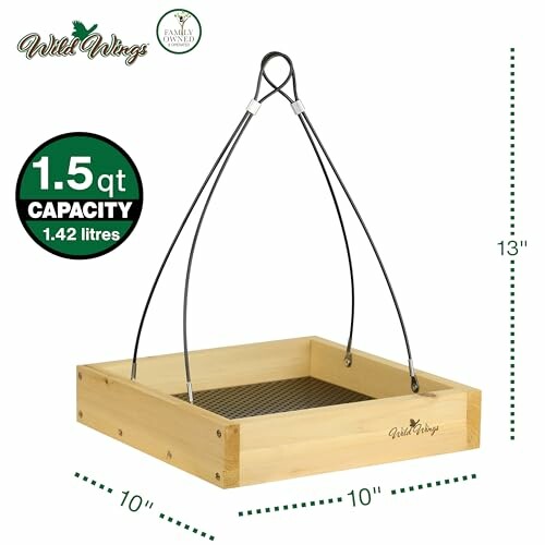 Wild Wings Cedar Tray Bird Feeder