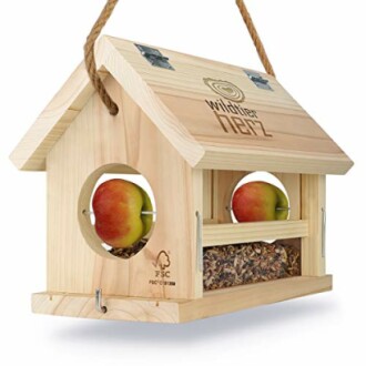 Animal Heart Bird Feeder House